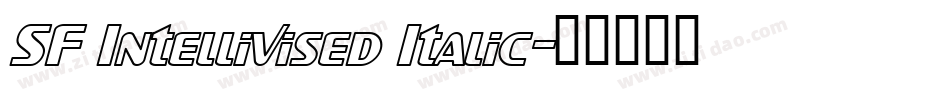 SF Intellivised Italic字体转换